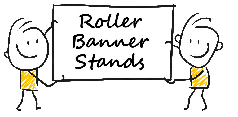 Roller banner stands